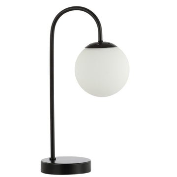 Arco 18.25" Iron/Glass Minimalist Mid Century Globe LED Table Lamp - JONATHAN Y